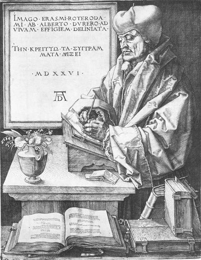 Erasmus of Rotterdam by Albrecht Dürer